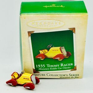 VINTAGE 2005 Hallmark Ornament 1935 Timmy Racer Miniature Kiddie Car Classics